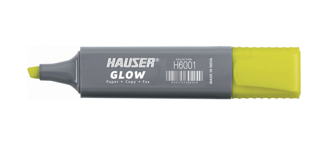 Текстовыделитель HAUSER Glow H6001-yellow