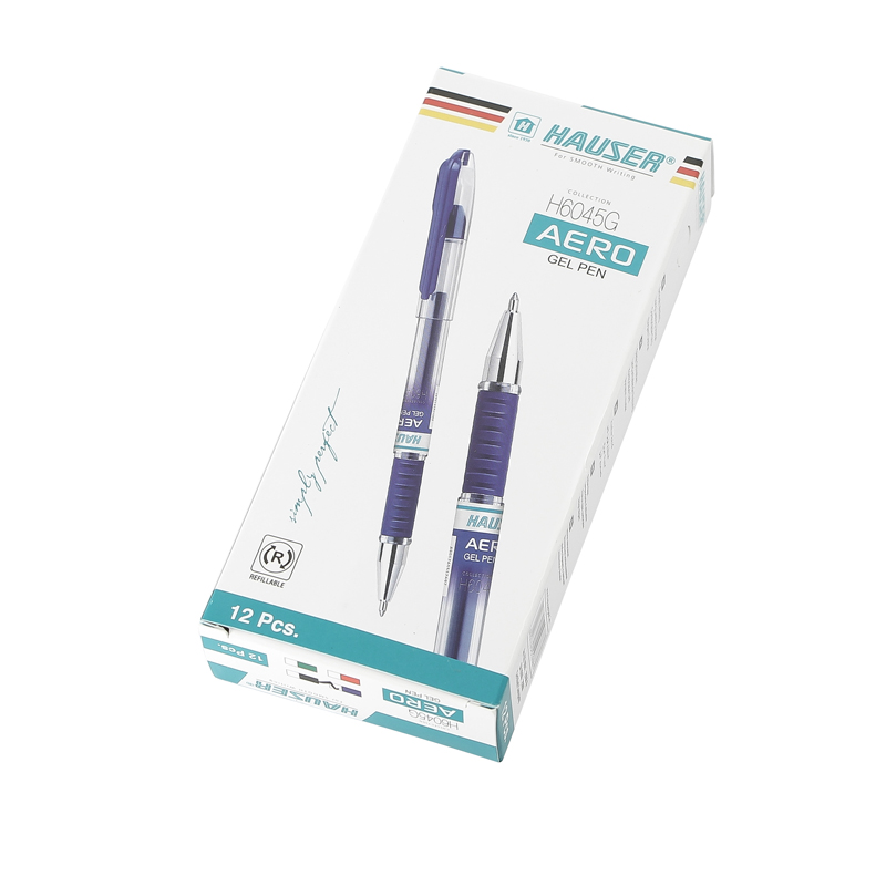 Гелевая ручка HAUSER Aero H6045G-blue