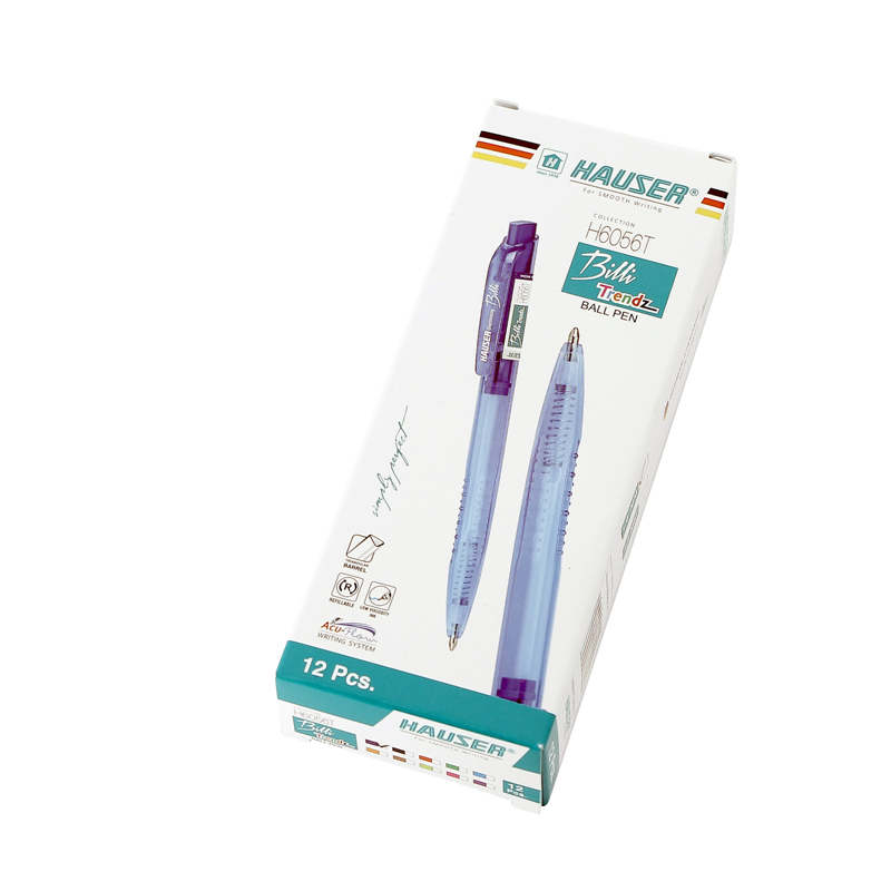 Шариковая ручка HAUSER Billi H6056T-blue