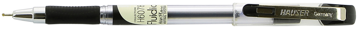 Шариковая ручка HAUSER Fluidic H6078-black
