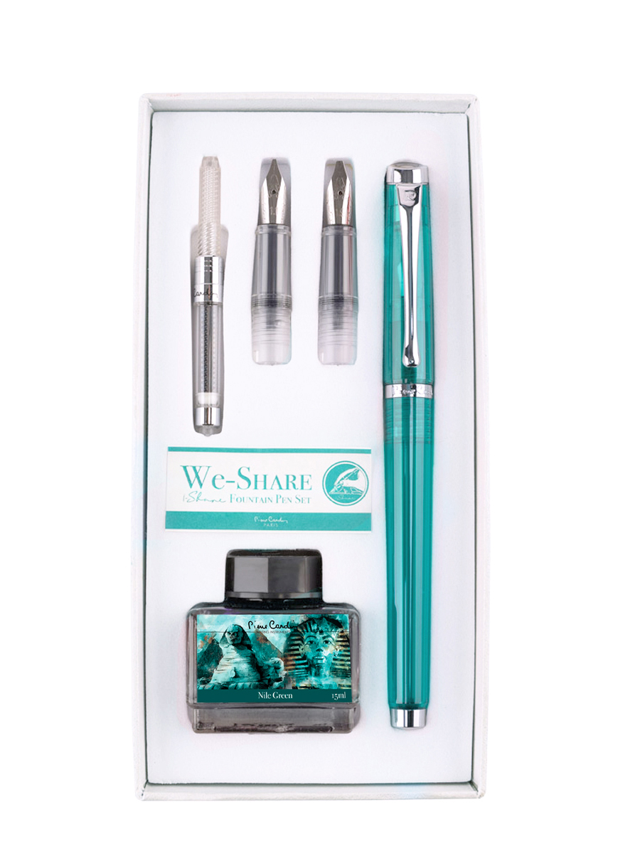 Набор WE-SHARE: перьевая ручка + сменные насадки + конвертер + чернила PIERRE CARDIN I-SHARE & WE-SHARE PCW-001-3