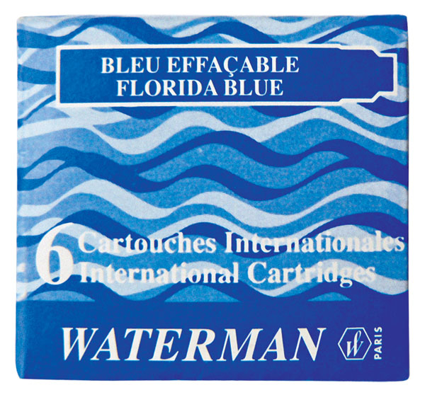 Сине-черные чернильные картриджи Интернешнл. 6шт/уп WATERMAN S0110950